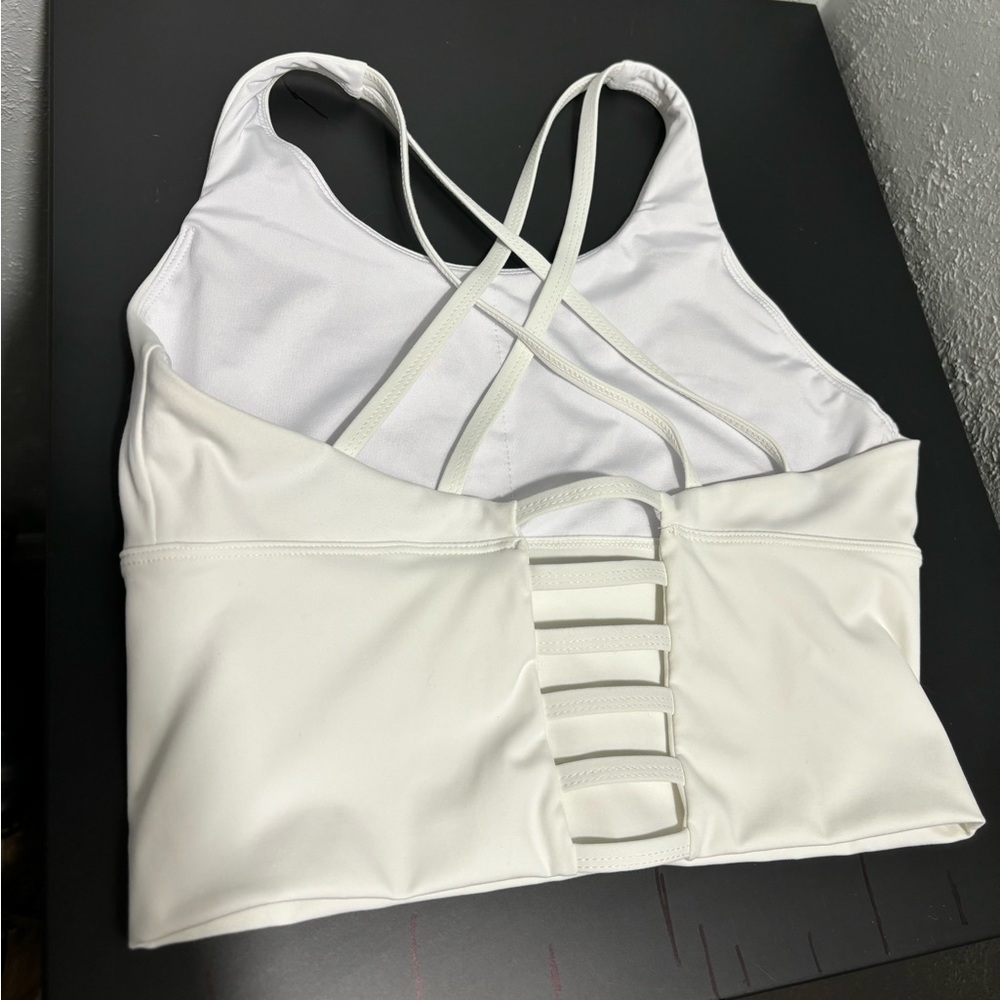 ALPHALETE CROPPED TANK TOP/ SPORTS BRA